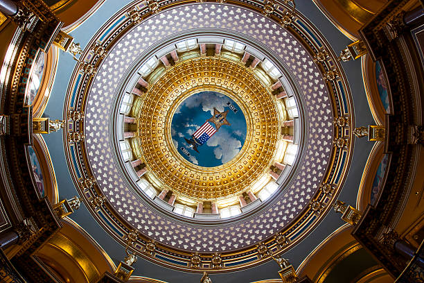 State_Capitol_Building_Des_Moines_Iowa_USA stock photo