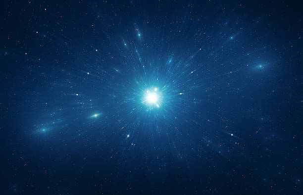 istock Space warp travel trough universe 494183379
