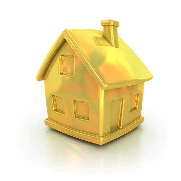 istock golden house icon 3d illustration 494183671