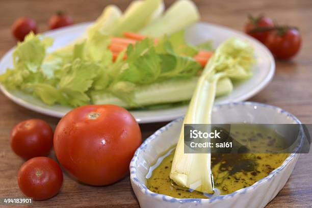 Vegetables With Vinaigrette Stock Photo - Download Image Now - Backgrounds, Broccoli, Cabbage