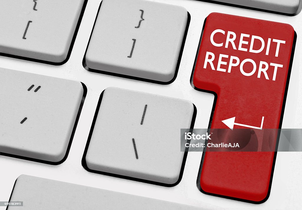 Relatório de crédito - Foto de stock de Cartão de crédito royalty-free