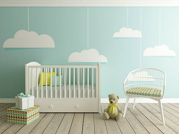 istock baby room, nursery interior 494193556