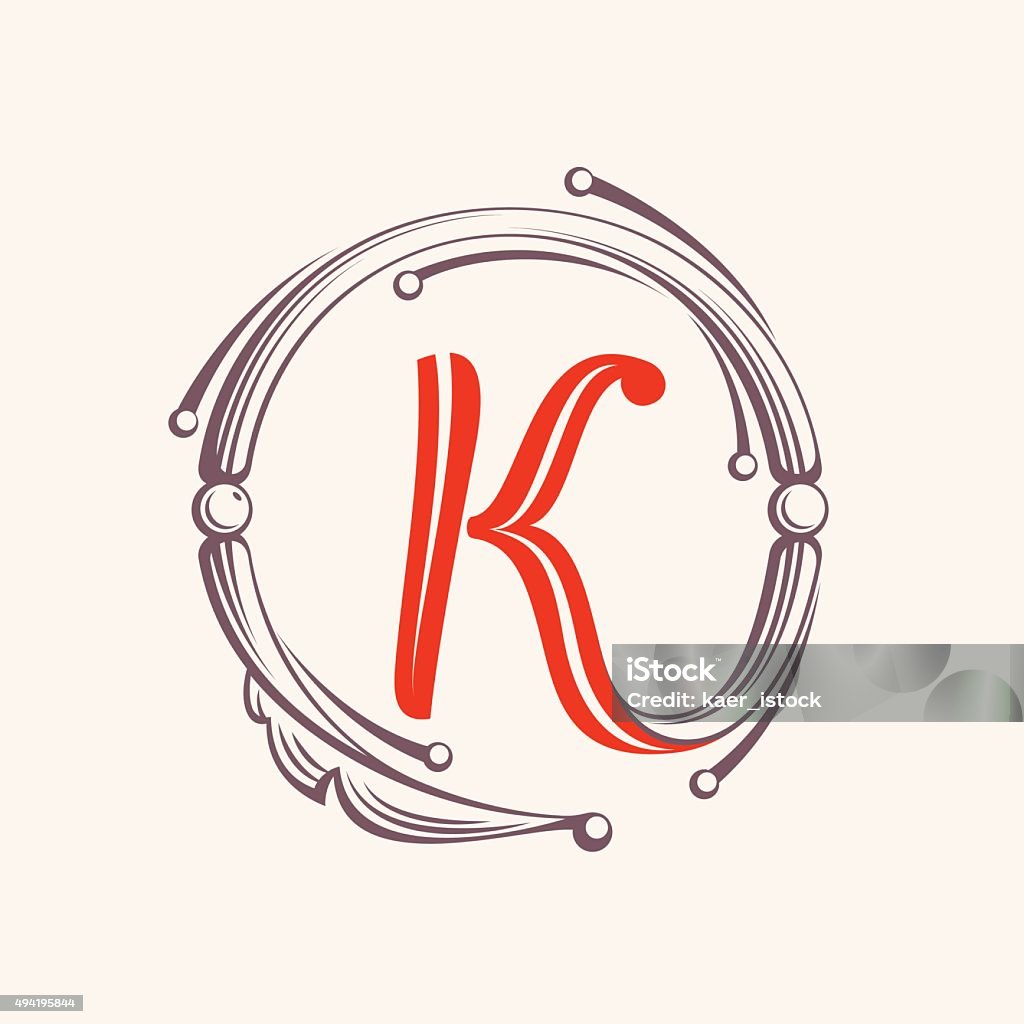 K Monogram Simple K Letter Monogram Design Elements Stock Illustration - Download Image ...