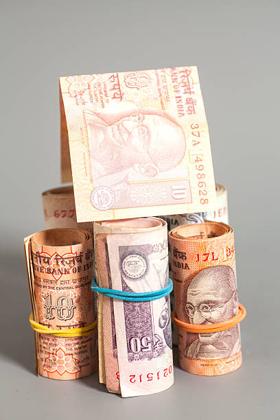 istock House Made Roll of Indian rupee banknotes 494196146