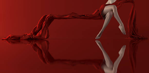 istock Girl dressed in red cloth 494196380