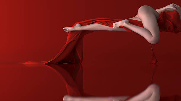 istock Girl dressed in red cloth 494197624