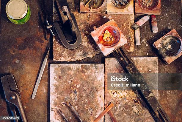 Making Of Fine Art Jewellery Stock Photo - Download Image Now - Art And Craft, Art and Craft Product, Artist
