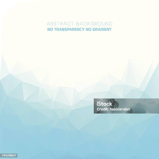 Geometric Style Abstract Polygonal Blue Background Stock Illustration - Download Image Now - Cool Attitude, Ice, Internet