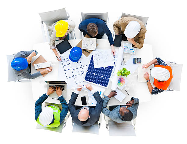 istock Group of Engineers Planning in a Meeting 494208809