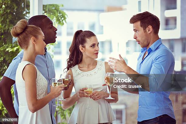 Friends Meeting Stock Photo - Download Image Now - 20-24 Years, 25-29 Years, Adult