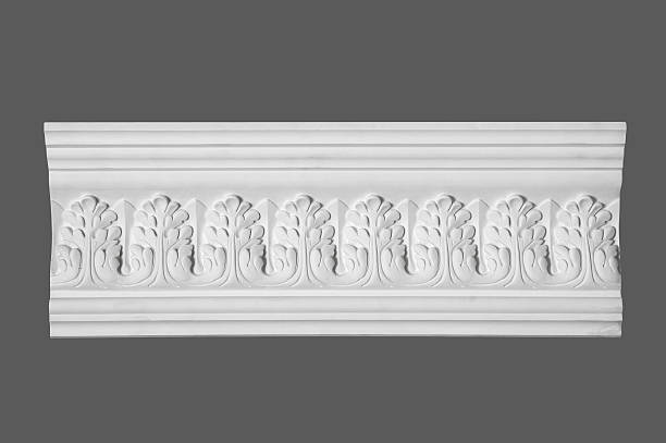 istock white stucco moulding, elements of wall design 494211176