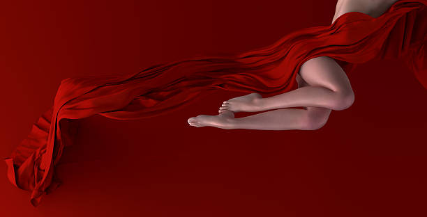 istock Girl dressed in red cloth 494211200
