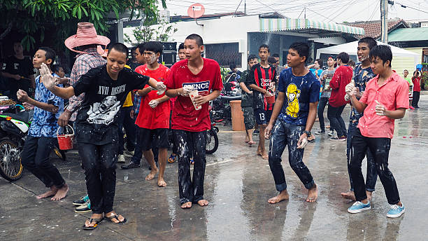 thai, lopburi -thailand nuovo anno - big day out foto e immagini stock