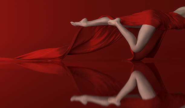 istock Girl dressed in red cloth 494212702