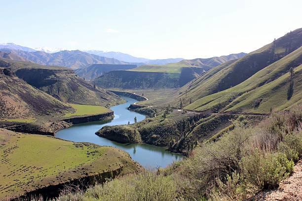 The Snake River as it flows through Hells Canyon National Recreation Area, border of Oregon and Idaho