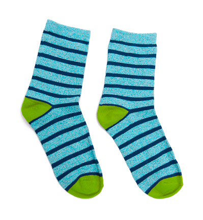 Socks isolated on the white background