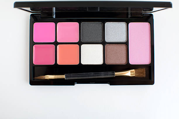 istock pink and brown tone make up palette 494215082