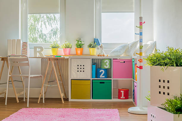 istock Colorful decoration in kids room 494215166