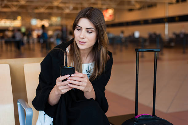 istock Airport Young female passenger 494215816