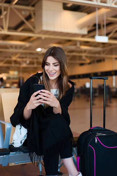 istock Airport Young female passenger 494215854