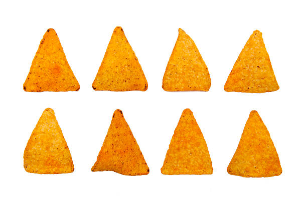 Nachos Nachos isolated on the white background tortilla chip photos stock pictures, royalty-free photos & images