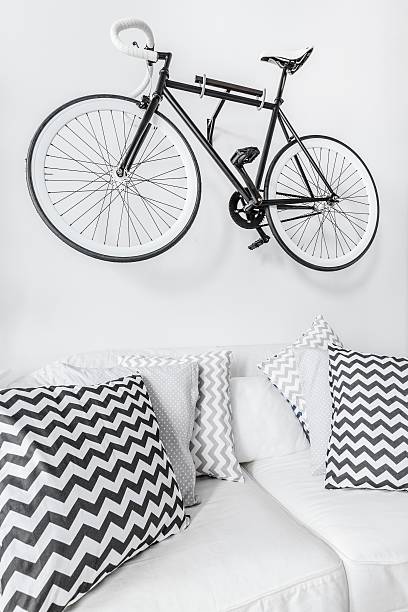 istock Bike suspended on the wall 494216322