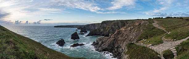 istock Stunning landscape image of Bedruthan Steps in Cornwall 494216864