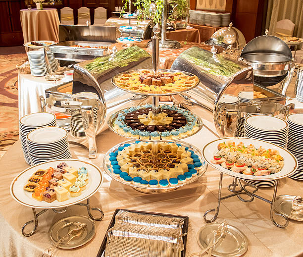 istock Various Catering Dessert and Bakery on Buffet Line 494216986