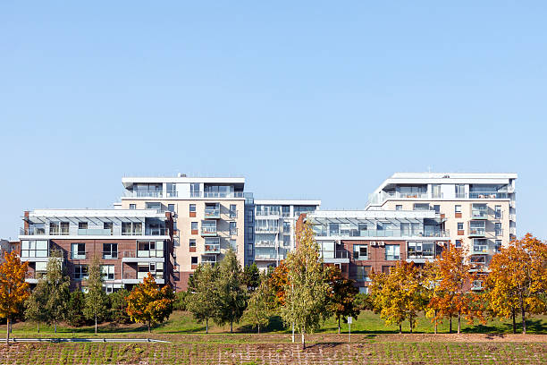 istock Modern residential apartment houses 494218116