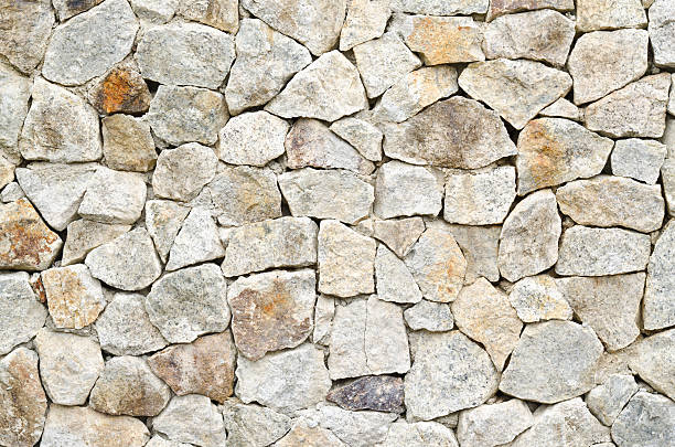 natural stone wall textured background stock photo