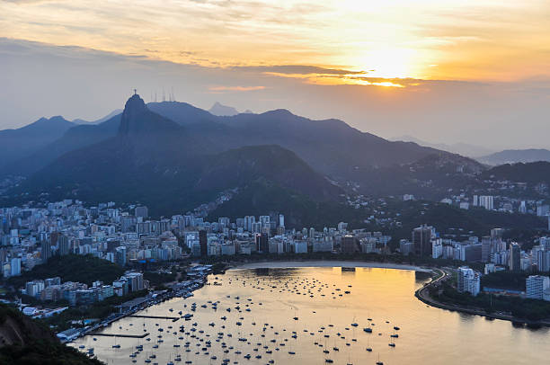 istock Panoramic view at sunset in Rio de Janeiro, Brazil 494223070