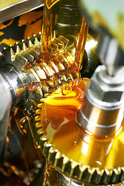 metalworking industry. tooth gear cogwheel machining by hob cutter mill tool. Authentic shot in challenging conditions. maybe little blurred