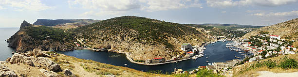 istock Panoramic view of Balaklava Bay, Crimea 494235491
