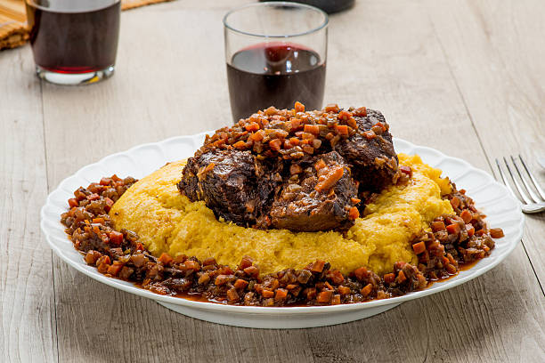 istock Stew with polenta cooked with carrots and celery 494236217
