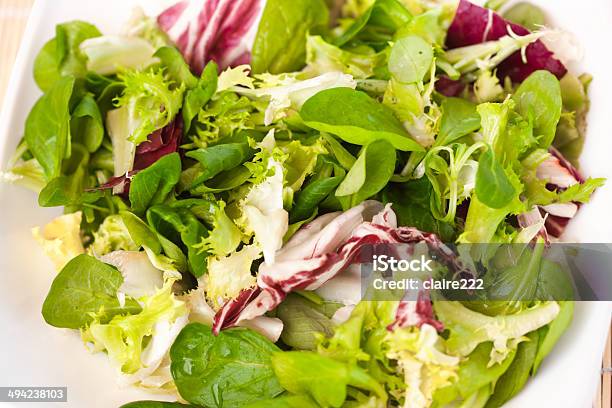 Mistura De Folhas De Salada - Fotografias de stock e mais imagens de Folha - Folha, Salada, Alface