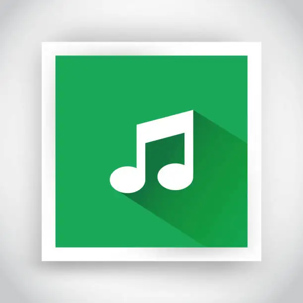 Vector illustration of Icon of music for web and mobile applications