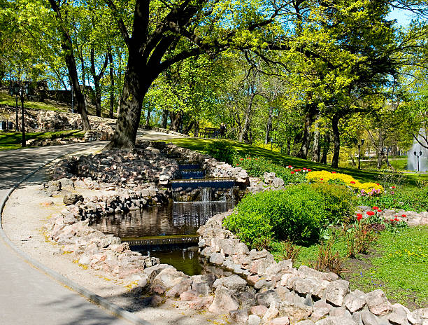 istock Riga. Landscaping on a bastionny hill. 494239215