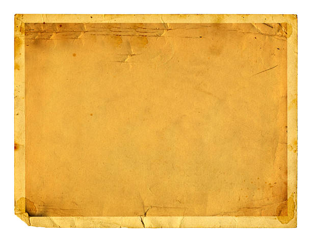 istock Old photo paper texture isolated on white background 494239421