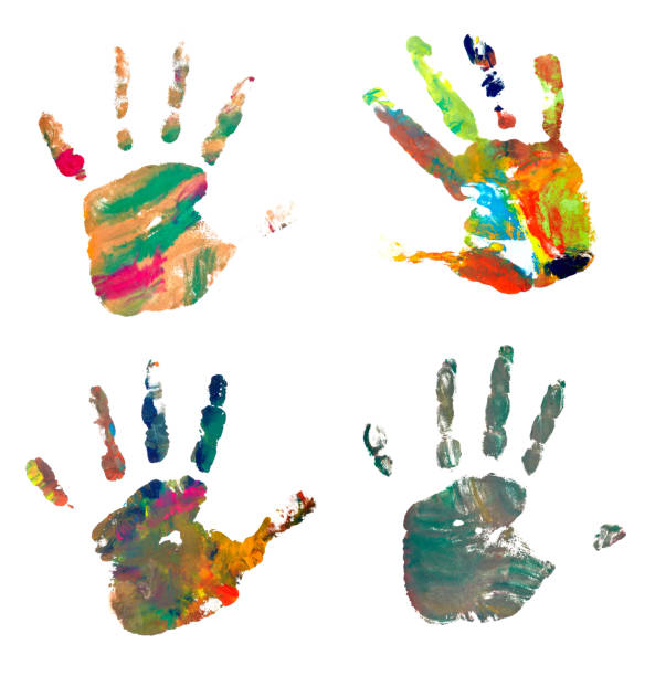 istock hand print color art craft trace paint 494240027