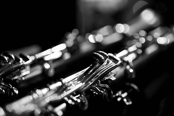 istock Fragment of the valves clarinet 494243122