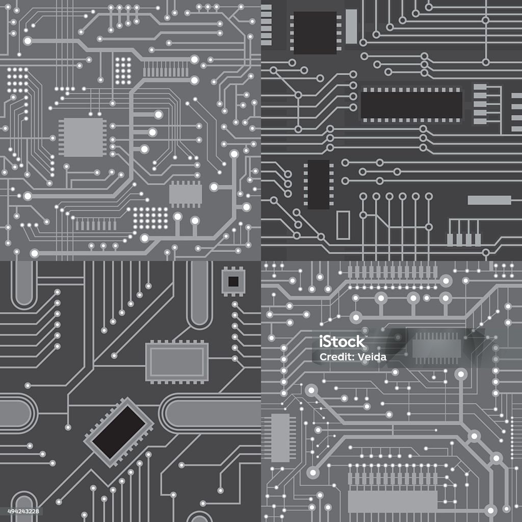 Seamless Textures Computer Board Stock Illustration - Download Image ...