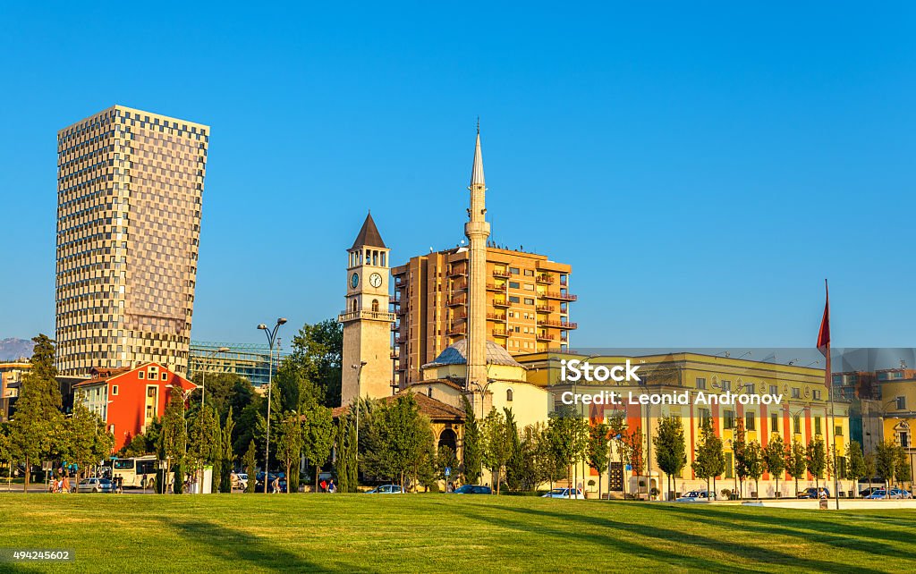 The Et'hem Bey Mosque in Tirana - Albania Tirana Stock Photo