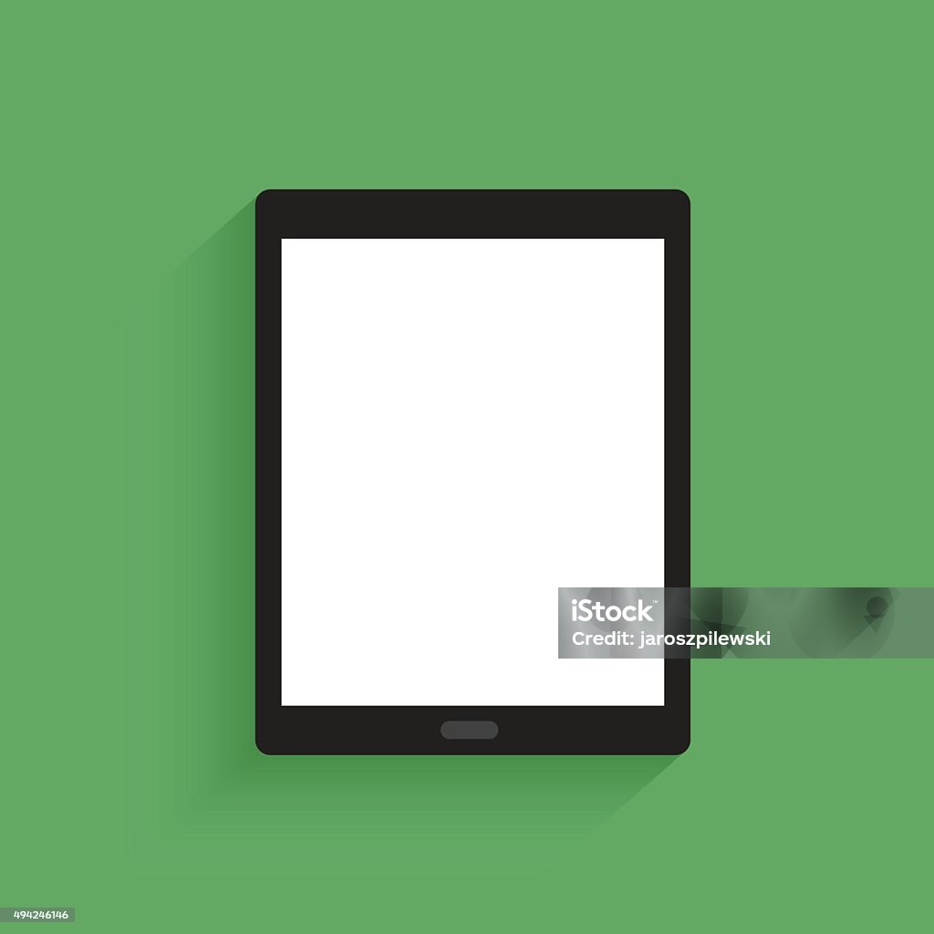 Smart Tablet Vector Simple Vector Of Digital Tablet Stock Illustration - Download Image Now ...