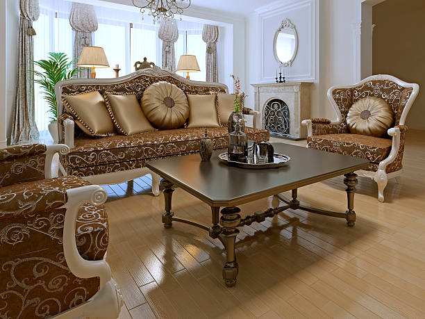 istock Elegant lounge room in private house 494246958
