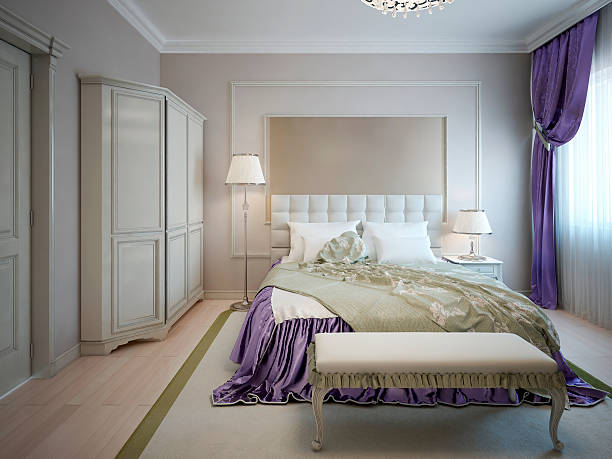 istock Guest bedroom neoclassic style 494248586