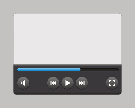 Abstract Video Player Interface Video Player Interface Vector Illustration Stock Illustration ...