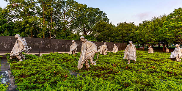 Korean War Veterans Memorial stock photo