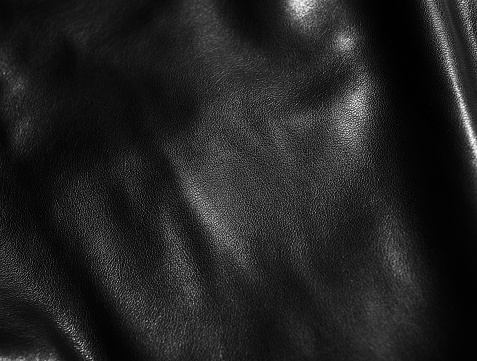 horizontal shot of black leather, textures and backgrounds.nobody.
