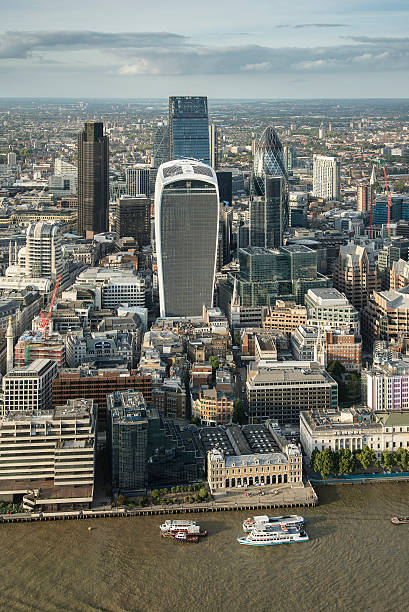 istock London city aerial view over skyline with dramatic sky 494253592