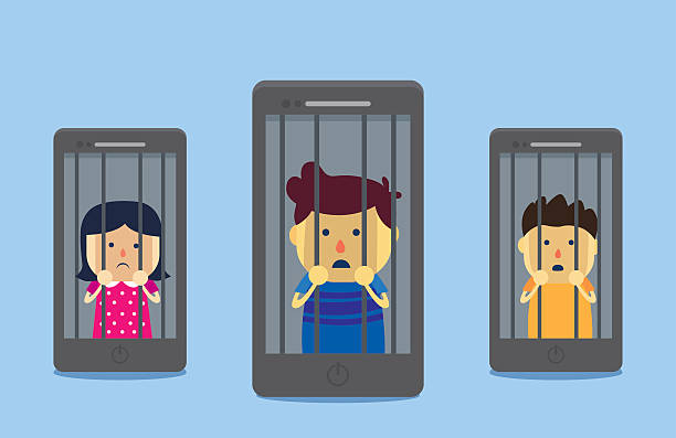 ilustrações de stock, clip art, desenhos animados e ícones de presos em prisão telefone - prison cell